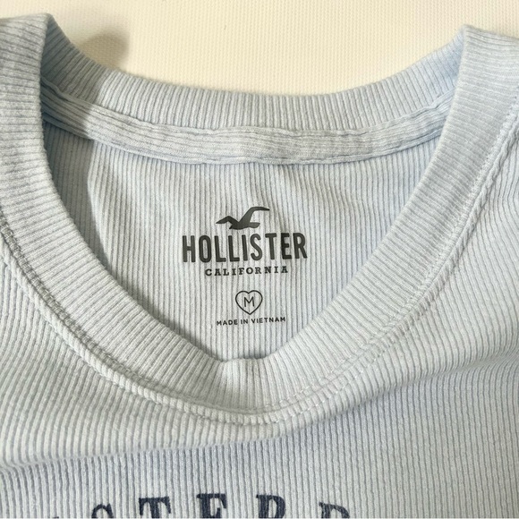 Hollister Amsterdam Light Blue Baby Tee - Picture 3 of 5